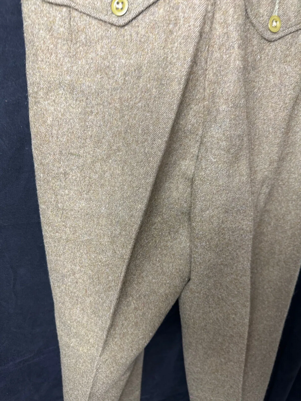 Genuine British Army Officers Purchased Battledress Serge Trousers - 30" Waist