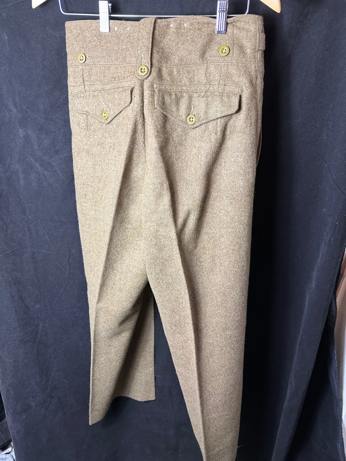Genuine British Army Officers Purchased Battledress Serge Trousers - 30" Waist