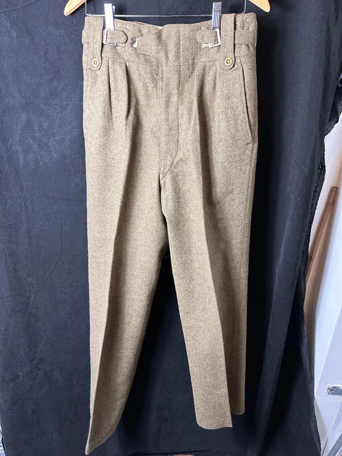 Genuine British Army Officers Purchased Battledress Serge Trousers - 30" Waist