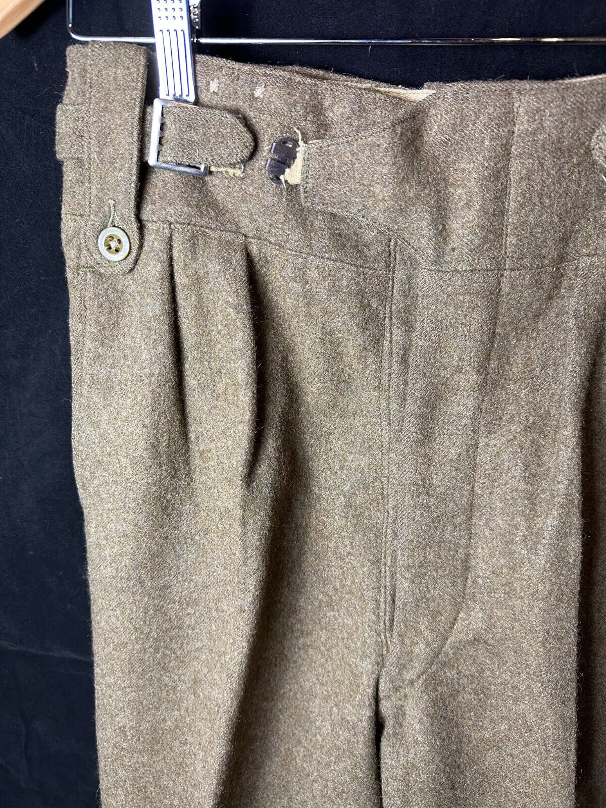 Genuine British Army Officers Purchased Battledress Serge Trousers - 30" Waist