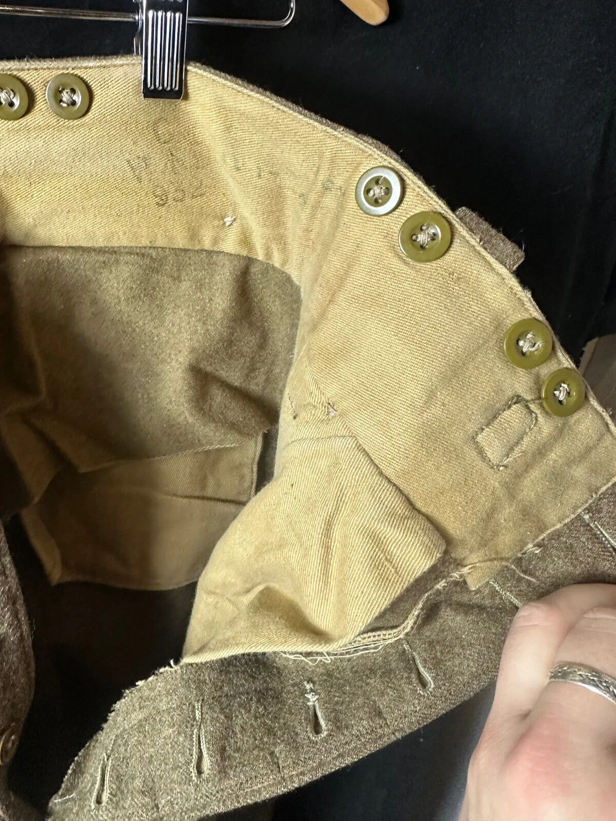 Genuine British Army Officers Purchased Battledress Serge Trousers - 30" Waist