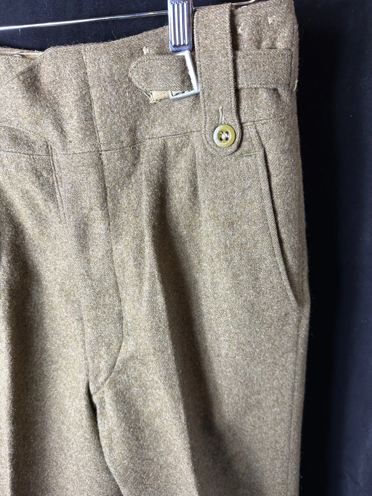 Genuine British Army Officers Purchased Battledress Serge Trousers - 30" Waist