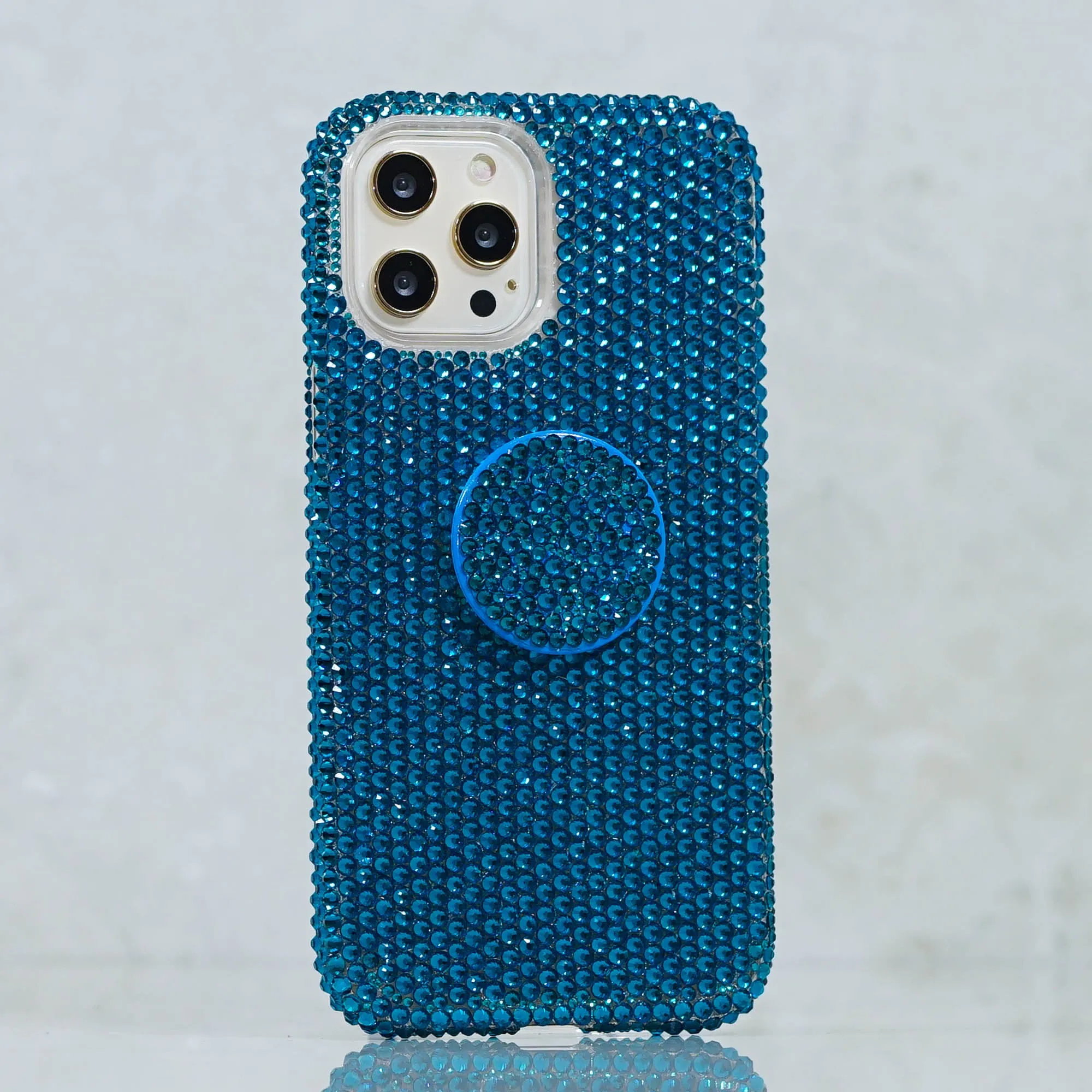 Genuine Capri Blue Crystals Design   PopSockets PopGrip (Style PS108)