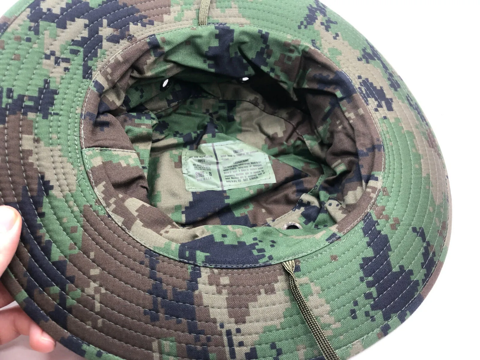Genuine US Army Digital Jungle Camouflage Boonie Sun Hat - Size 8