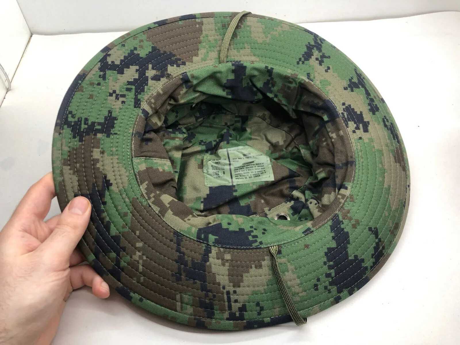 Genuine US Army Digital Jungle Camouflage Boonie Sun Hat - Size 8