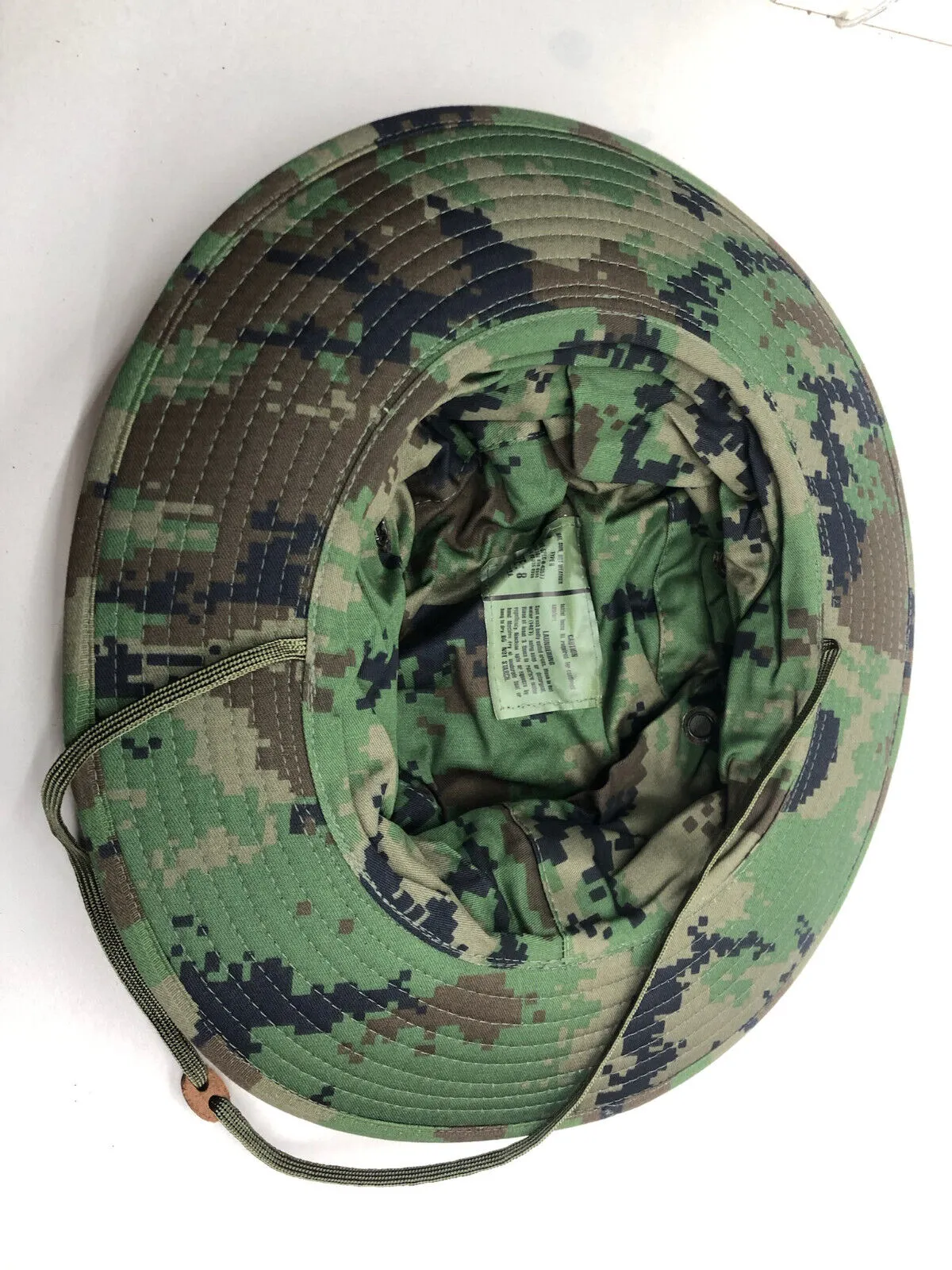 Genuine US Army Digital Jungle Camouflage Boonie Sun Hat Type II - Size 8