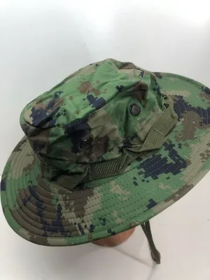 Genuine US Army Digital Jungle Camouflage Boonie Sun Hat Type II - Size 8