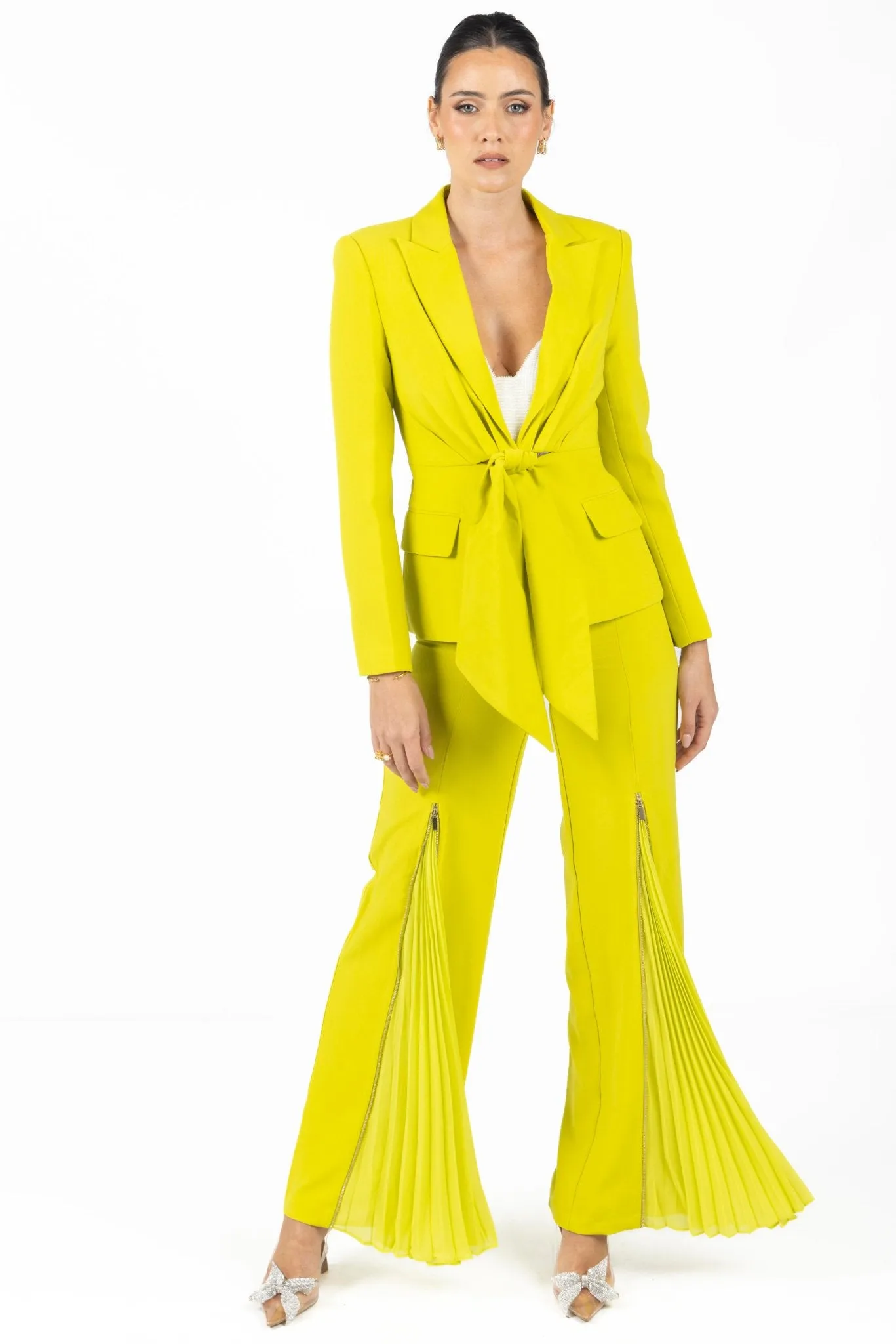 Georgina Green Pleated Pants