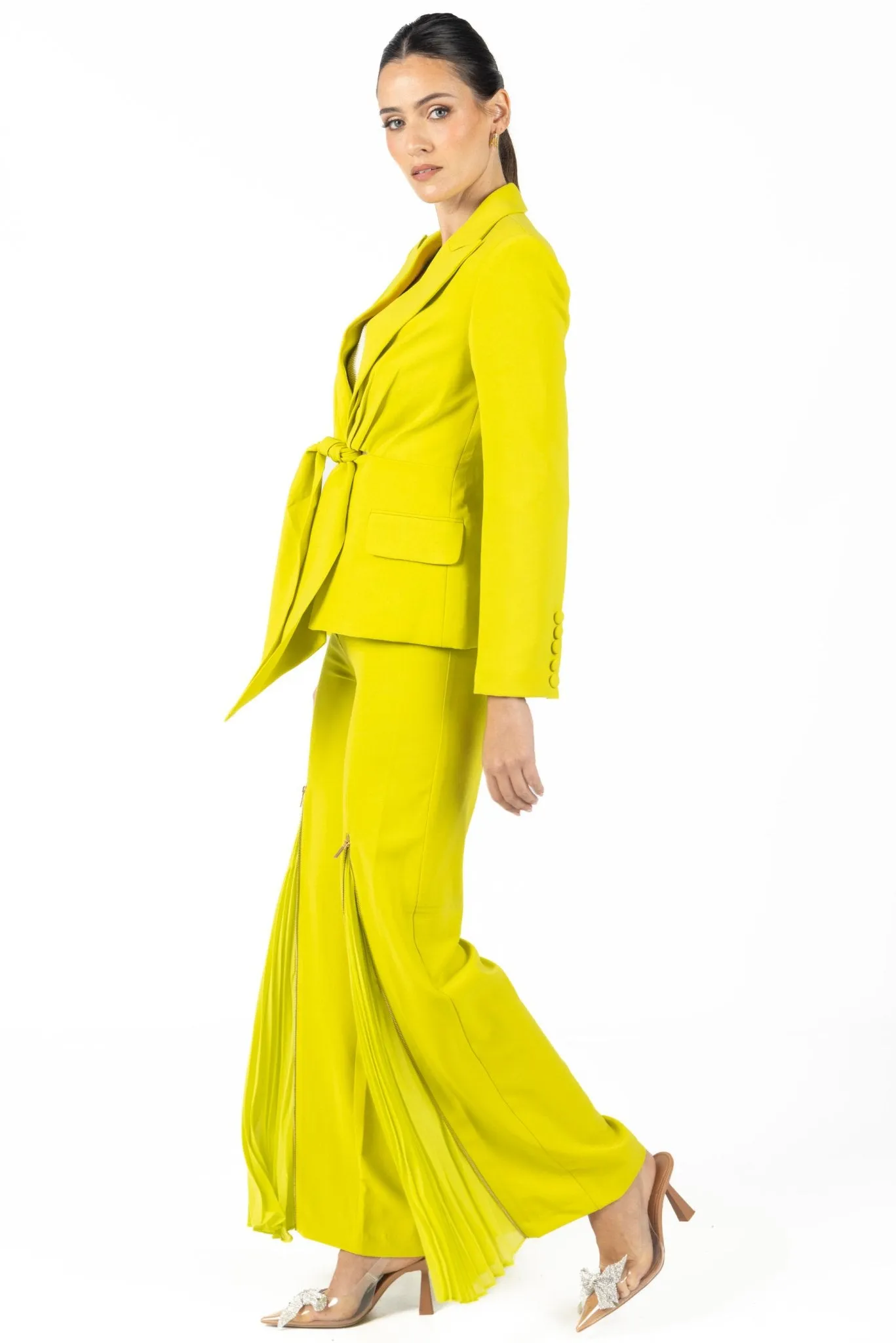 Georgina Green Pleated Pants