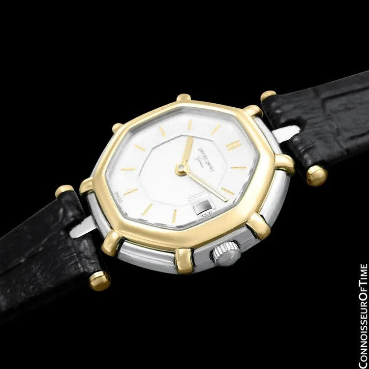 Gerald Genta Success Ladies Watch (Designer of Audemars Piguet Royal Oak) - Stainless Steel & 18K Gold