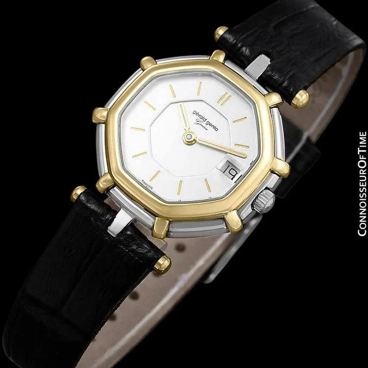 Gerald Genta Success Ladies Watch (Designer of Audemars Piguet Royal Oak) - Stainless Steel & 18K Gold