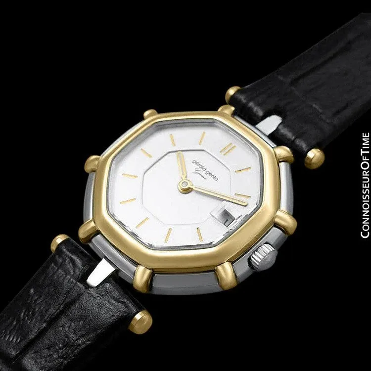 Gerald Genta Success Ladies Watch (Designer of Audemars Piguet Royal Oak) - Stainless Steel & 18K Gold
