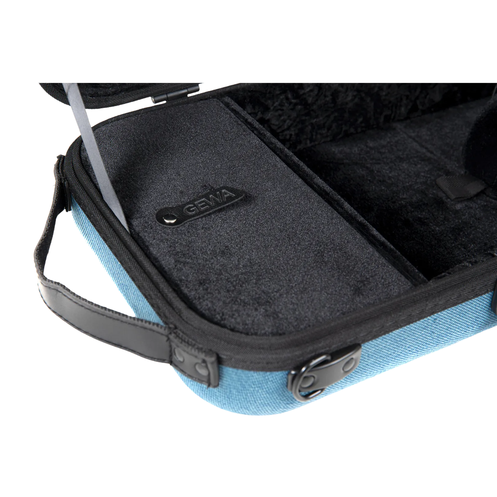 GEWA Bio-A Oblong Violin Case with Sheet Music Pocket 1/2-4/4 Blue