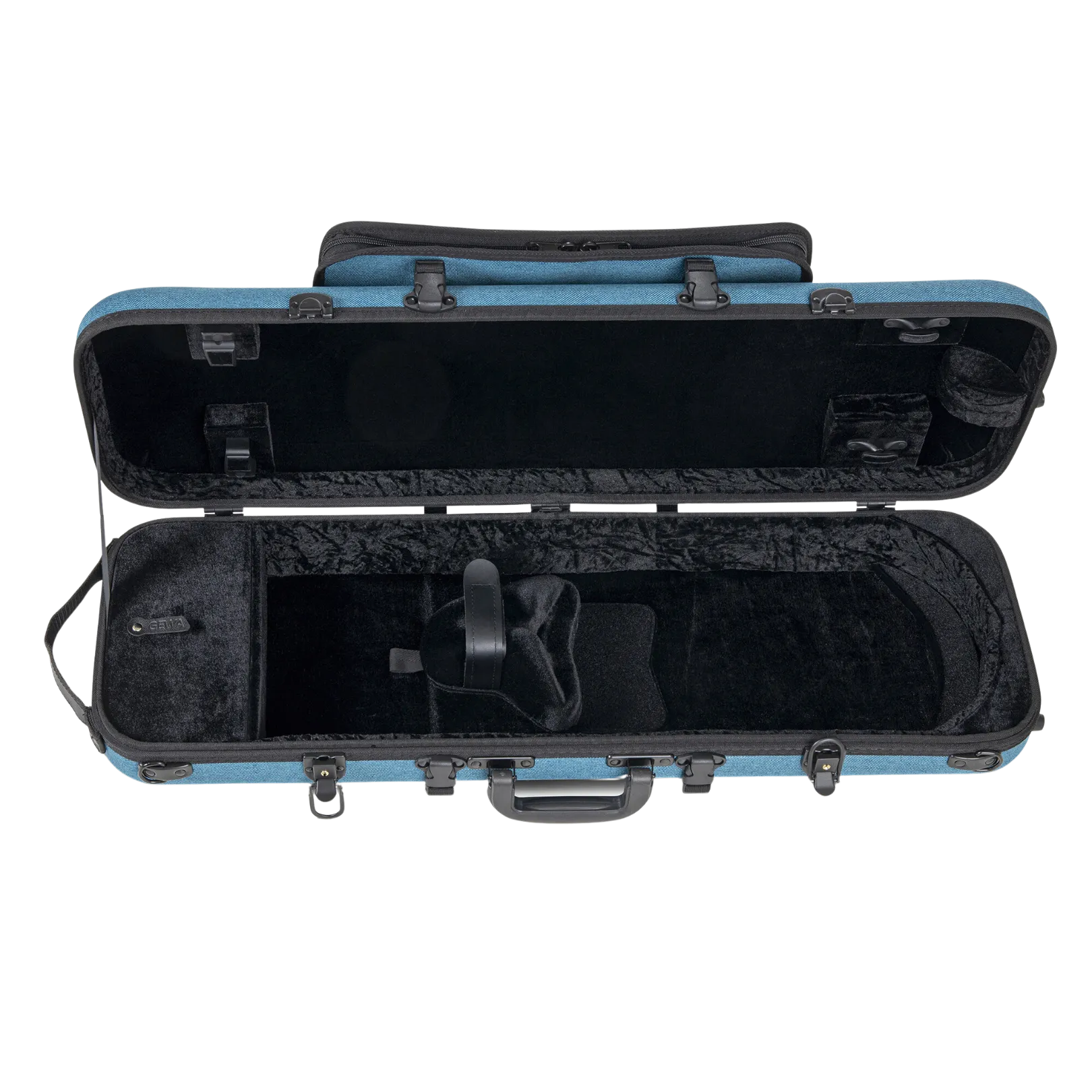 GEWA Bio-A Oblong Violin Case with Sheet Music Pocket 1/2-4/4 Blue