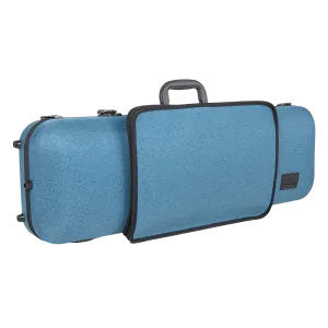 GEWA Bio-A Oblong Violin Case with Sheet Music Pocket 1/2-4/4 Blue