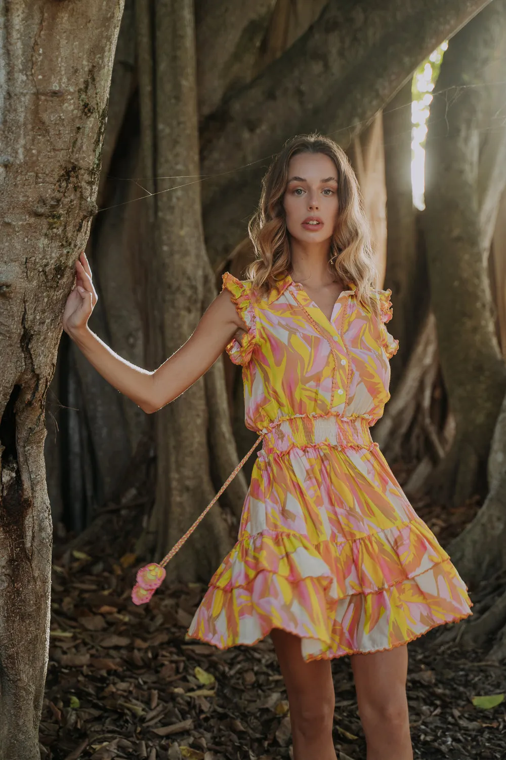 GIA DRESS - GENUS MUSA ORANGE