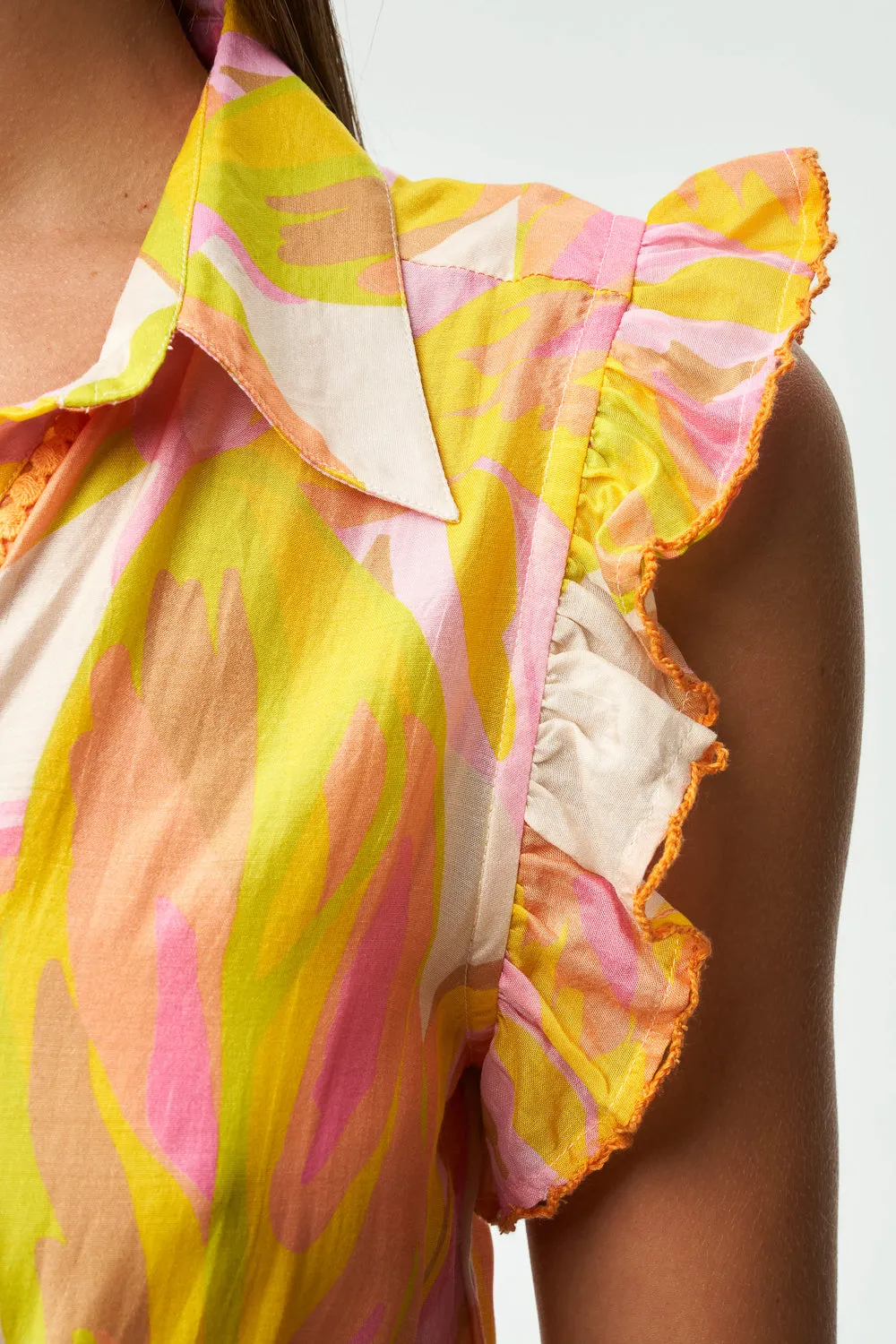 GIA DRESS - GENUS MUSA ORANGE