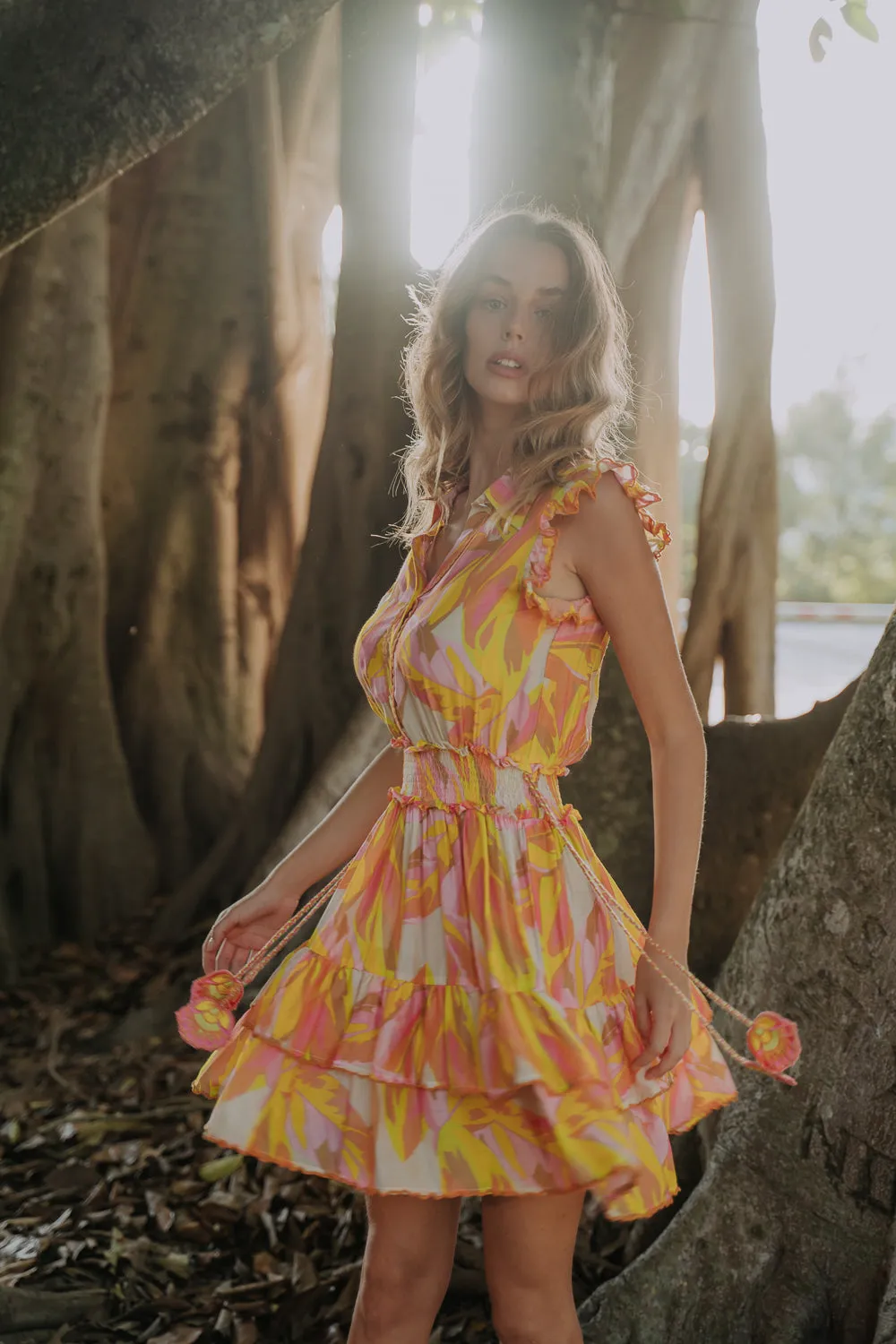 GIA DRESS - GENUS MUSA ORANGE