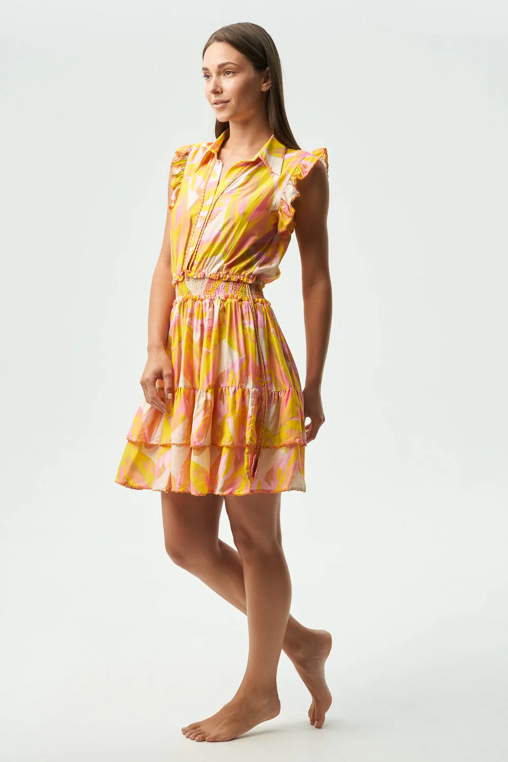 GIA DRESS - GENUS MUSA ORANGE
