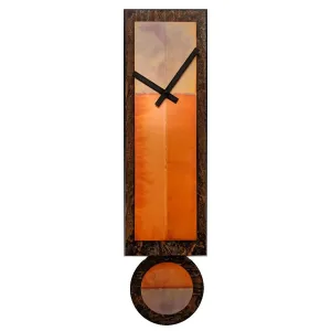 Ginger Copper Pendulum Wall Clock by Leonie Lacouette