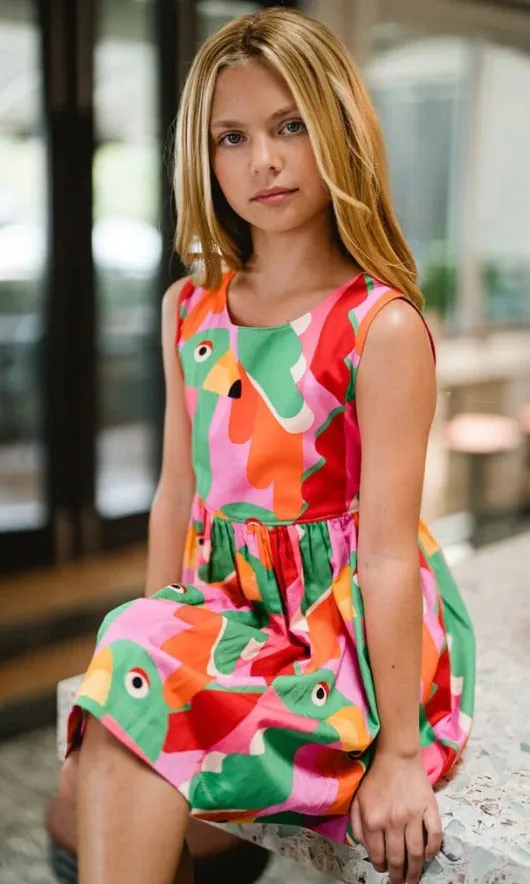 Girls Collins Sequin Pocket Dress