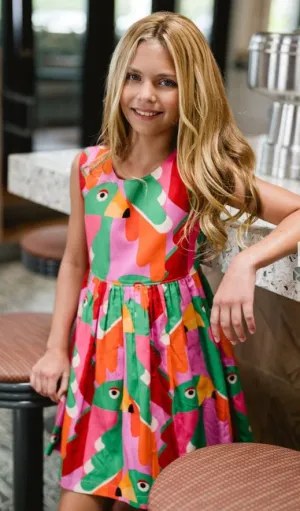 Girls Collins Sequin Pocket Dress