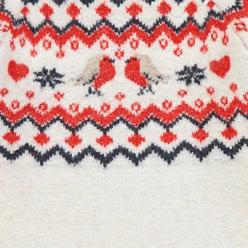 Girls Ex Chainstore Fairisle knitted dress (style 1732) Wholesale Pack of 12