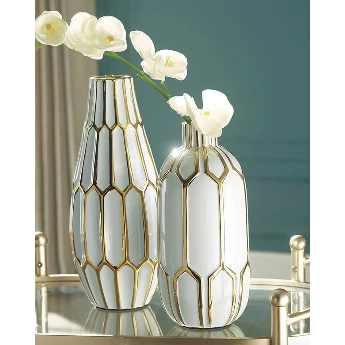 Glazed Ceramic Vases (Set of 2)