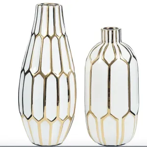 Glazed Ceramic Vases (Set of 2)
