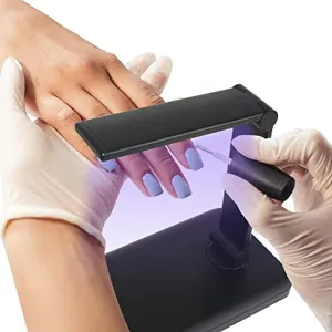 GLOMMATO UV LED Nail Lamp 10W, Professional Open Style Foldable Pocket Nail Dryer Nail Lamp for Nail Gel Polish Nail Tech Light, UV Nail Light, Nail Polish Curing Gel LED Dryer, Nail Art Tools