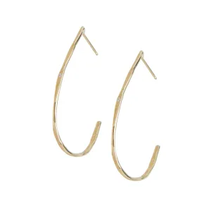 Gold & Diamond Hoops