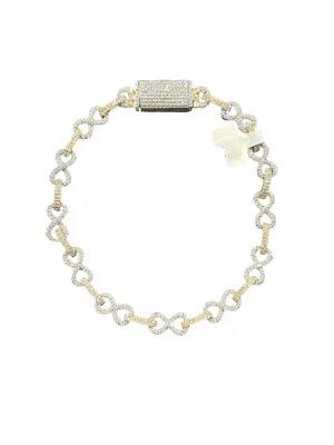 GOLD AND DIAMOND INFINITY BRACELET