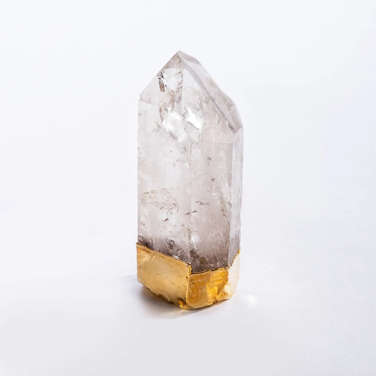 Gold Plated Natural Standing Quartz Points
