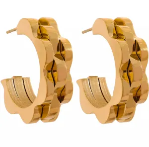 Gold Plated over Stainless Steel Hoops 200-20 | Erika Williner Designs