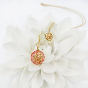 Gold Plum Blossom Tourmaline Necklace