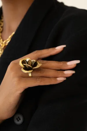 Gold Rose Ring