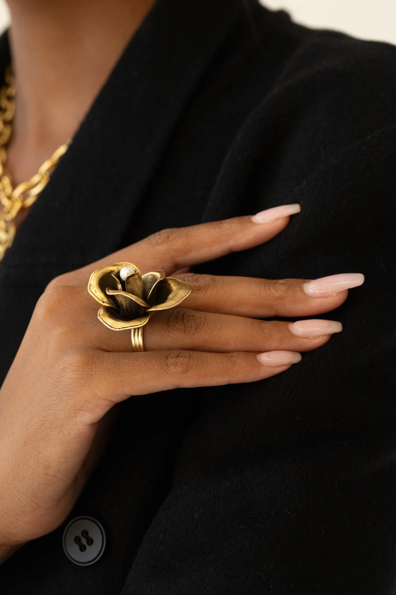 Gold Rose Ring