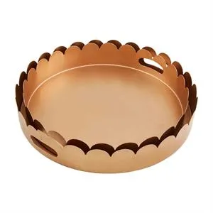 Gold Scalloped Tray