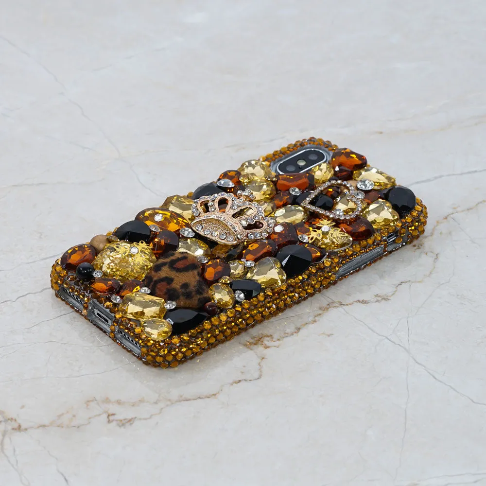 Golden Crown with Leopard Fur ball design (style 249)