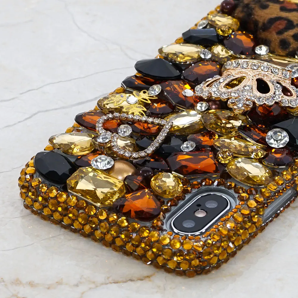 Golden Crown with Leopard Fur ball design (style 249)