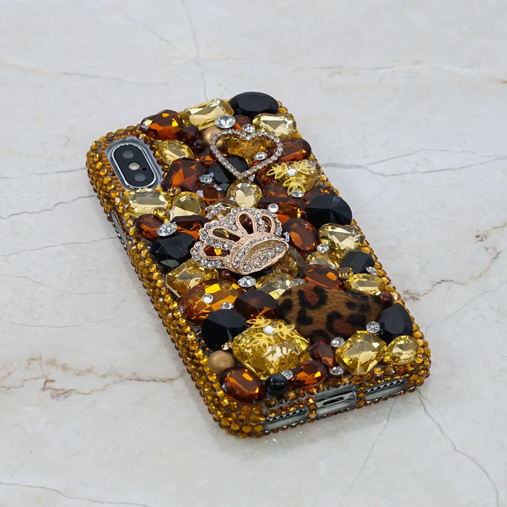 Golden Crown with Leopard Fur ball design (style 249)