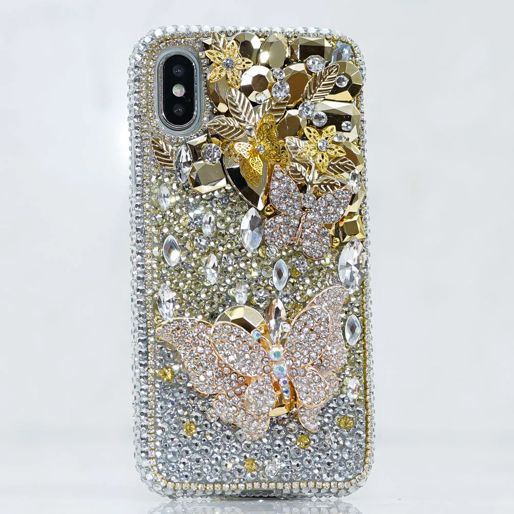 GOLDEN GAGA WITH DIAMOND BUTTERFLIES Design (Style 828)