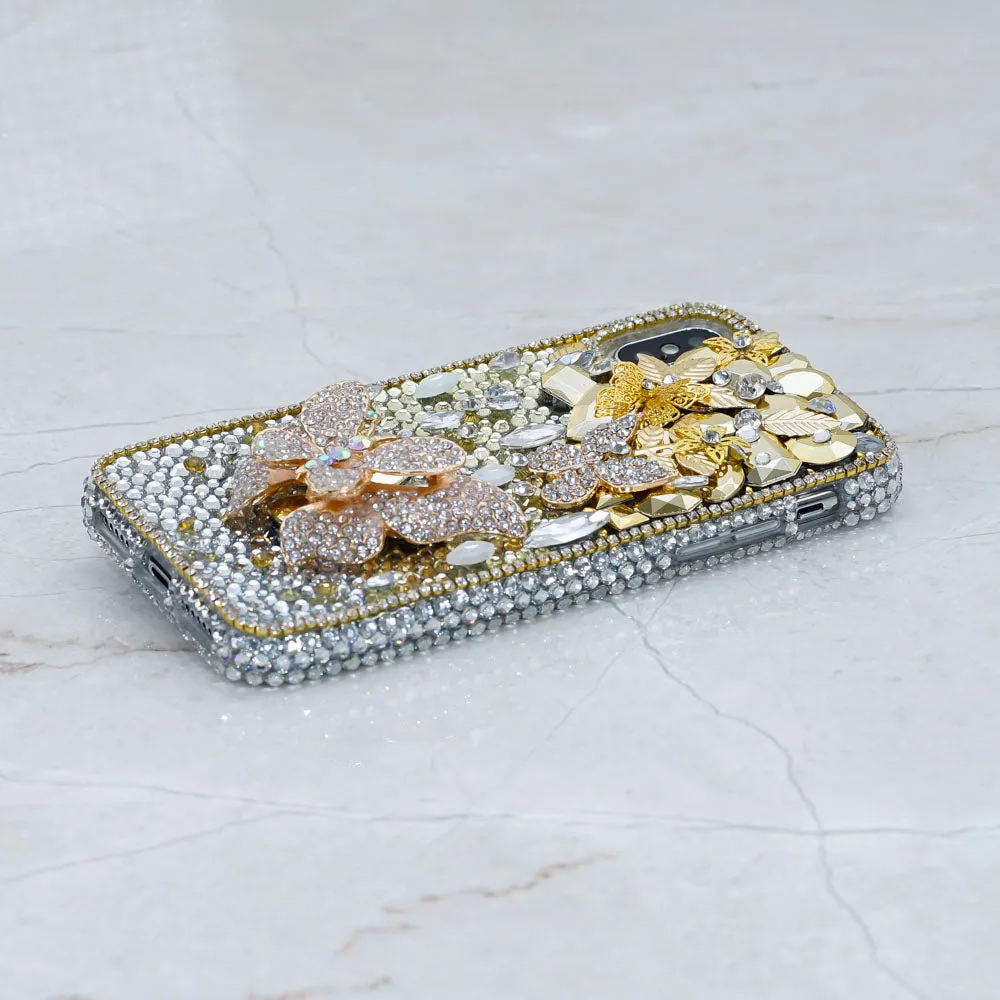 GOLDEN GAGA WITH DIAMOND BUTTERFLIES Design (Style 828)