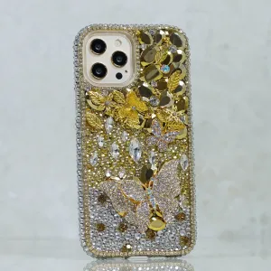 GOLDEN GAGA WITH DIAMOND BUTTERFLIES Design (Style 828)