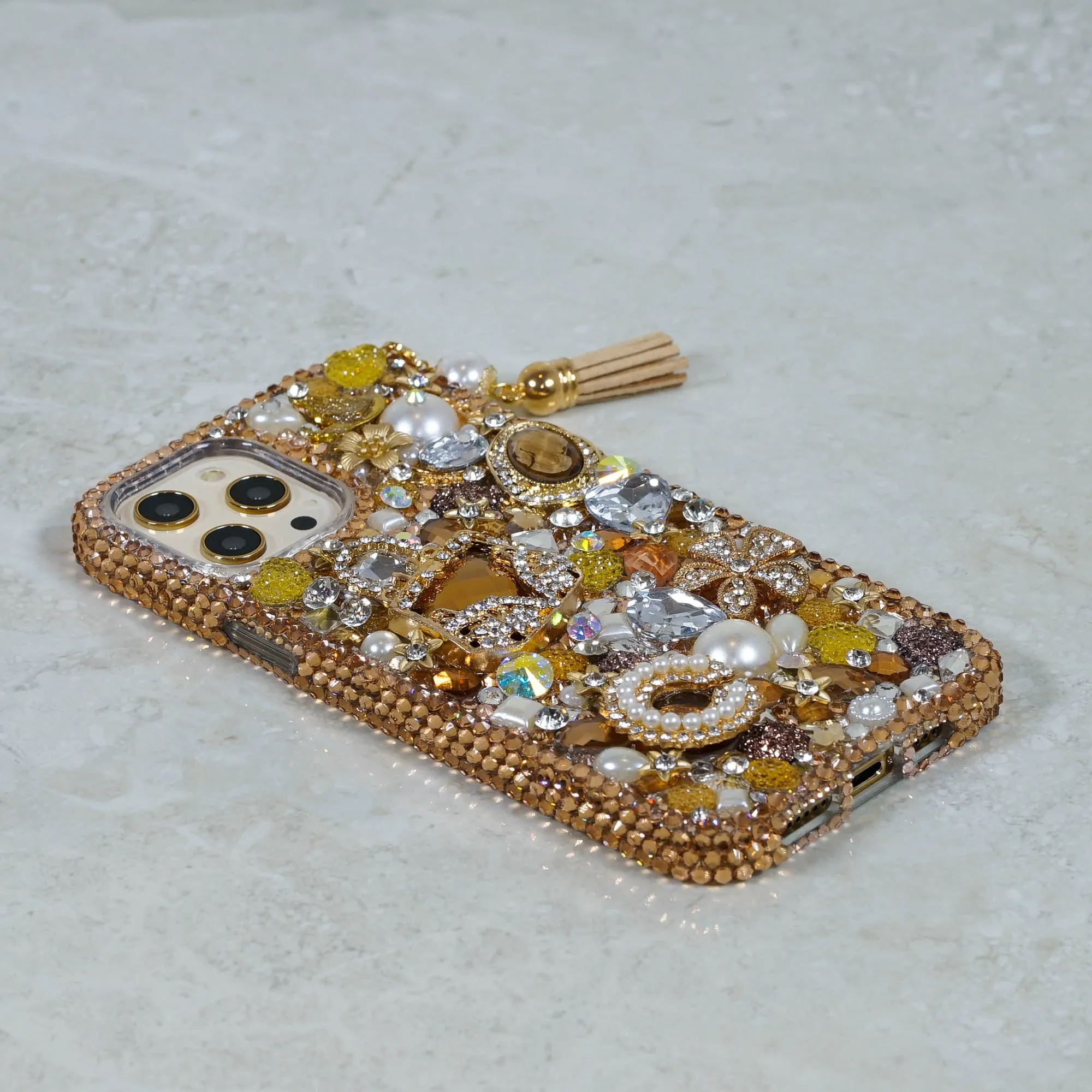 Golden Glory Design with Tassel Phone Charm (style 496)