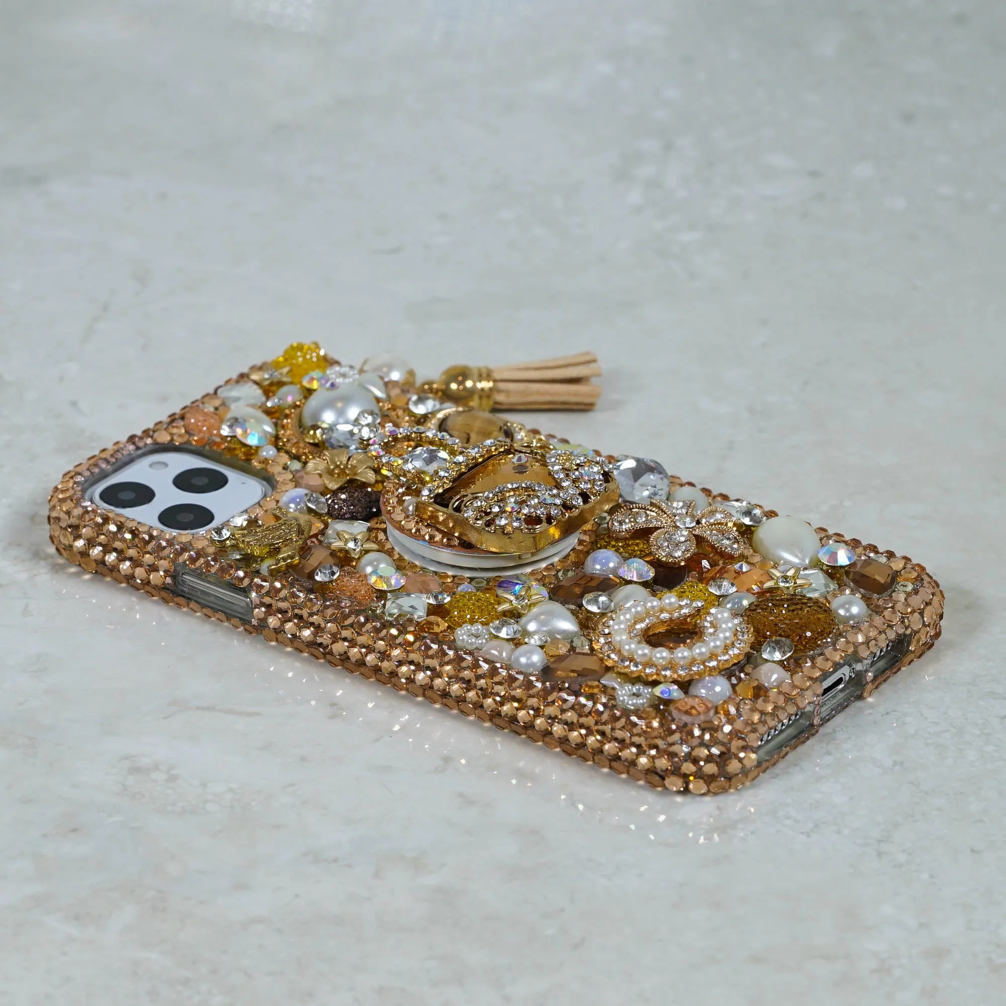Golden Glory Design with Tassel   PopSockets PopGrip (Style PS110)