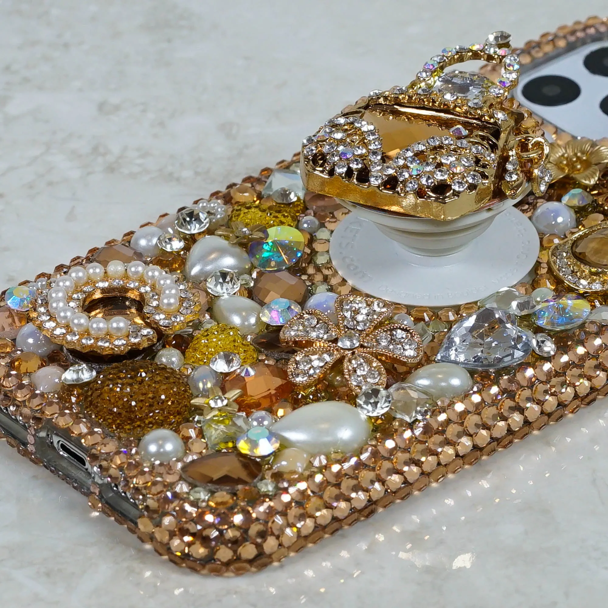 Golden Glory Design with Tassel   PopSockets PopGrip (Style PS110)