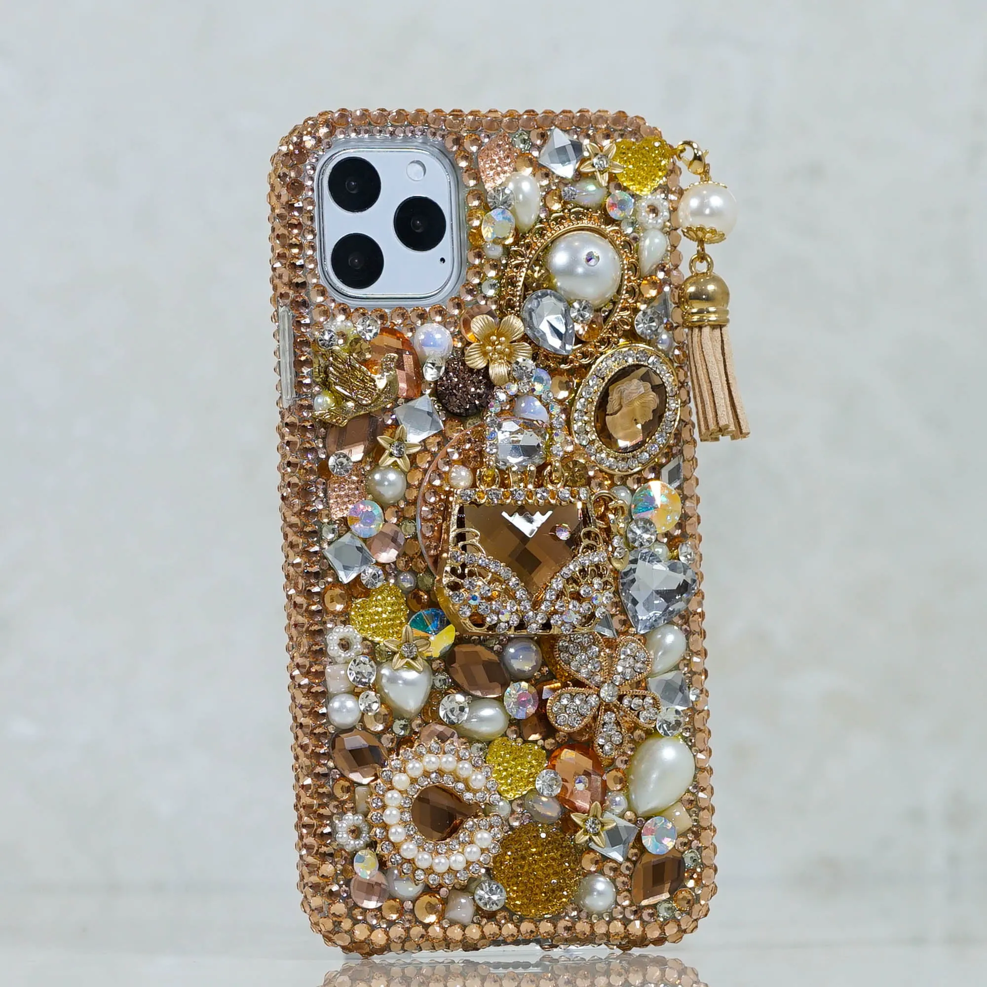 Golden Glory Design with Tassel   PopSockets PopGrip (Style PS110)