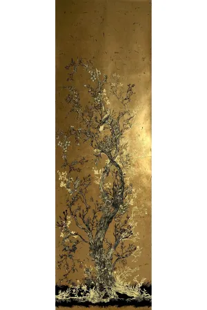 golden oriole wallpaper panels