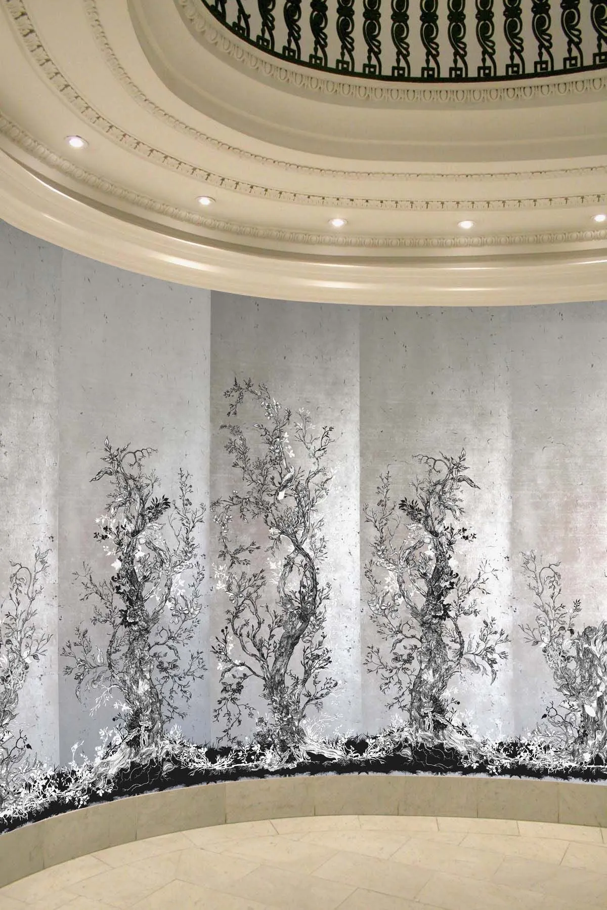 golden oriole wallpaper panels